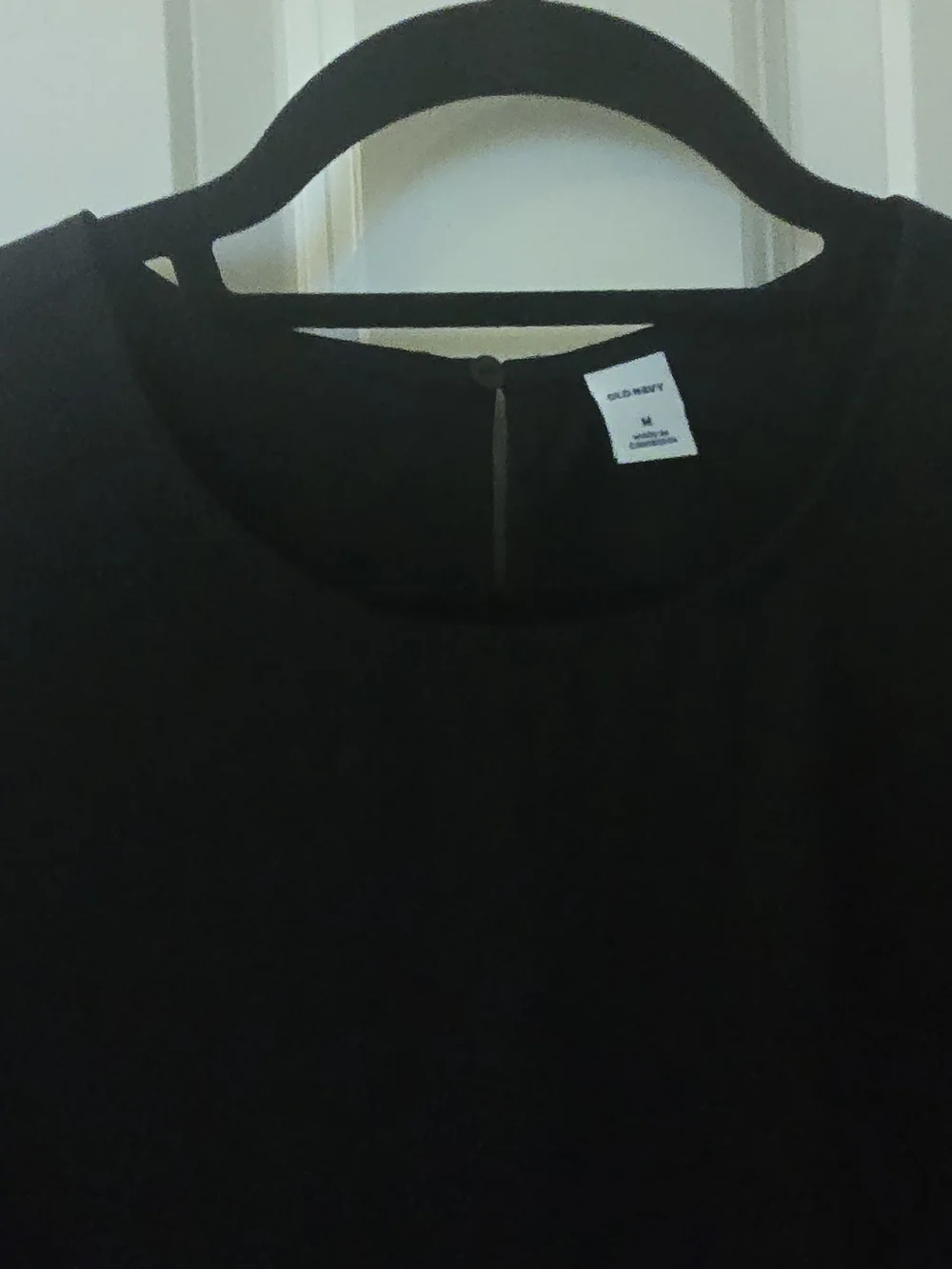 Old Navy Black Long-Sleeve Shift Dress - Picture 3 of 4